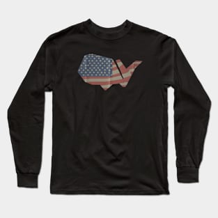 American Flag Long Sleeve T-Shirt